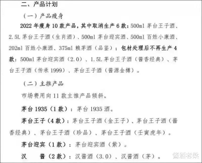 贵州茅台 茅台集团再次开启瘦身计划,茅台系列酒将取消生产10款产品