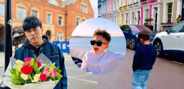 周杰伦|周杰伦一家五口欧洲旅行5岁儿子街头漫步尽显酷哥风范