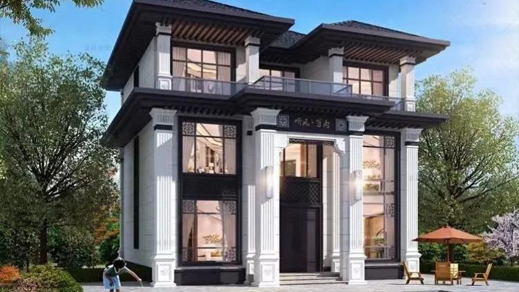 杭州|12×12.5米三层新中式小别墅，气质沉稳，不负传世经典之作