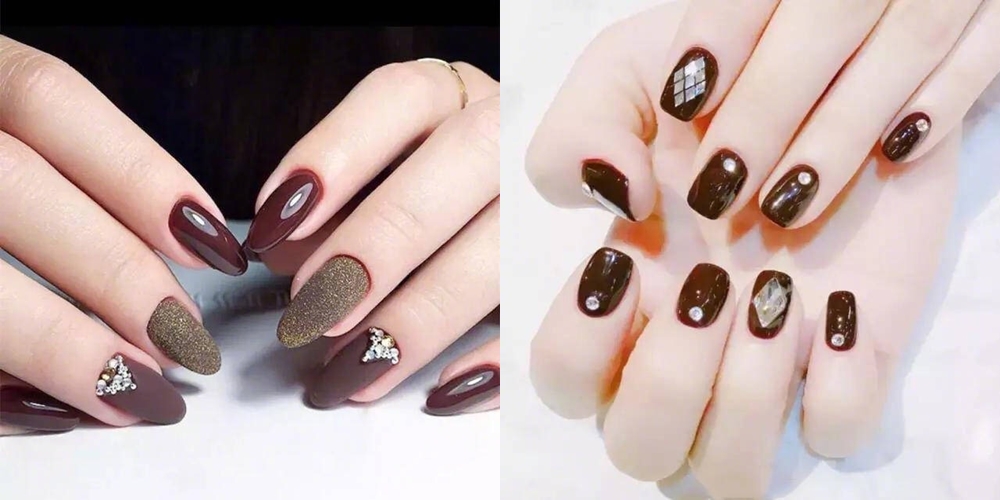 玫瑰 干燥玫瑰花、咖啡拉花、六角雪花!最新冬日美甲让你舍不得戴手套