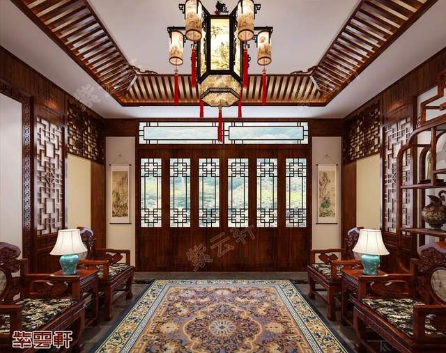 私人豪宅山中建，设计风格很独特，青山碧水掩风华