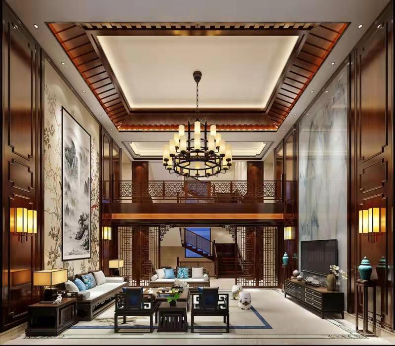 中式别墅红木装修,诗意栖居下的生活美学