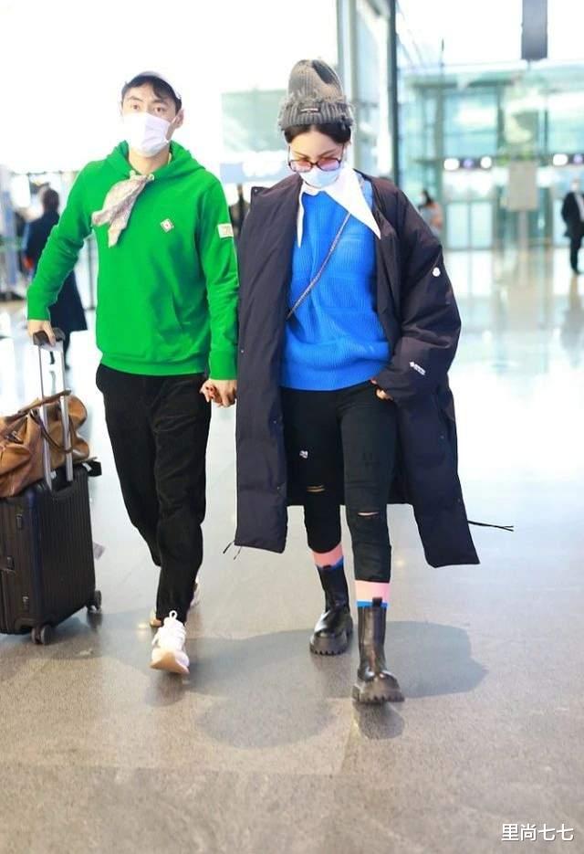 闪光的乐队|袁弘一家三口走机场,他“偷穿”张歆艺衣服?2岁儿子太像妈妈