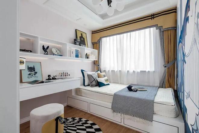 他家新房117㎡,现代欧式风格装修,进门就被背景墙吸引了!