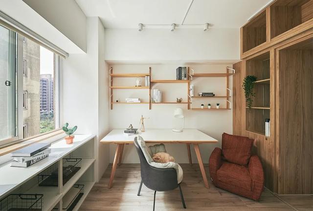 她家76㎡,一入户就把我迷住了,装修简约治愈,处处流露着高级感