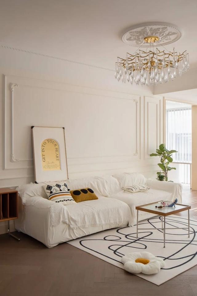 170㎡法式简约,简单洁净的空间,轻松自然的质感