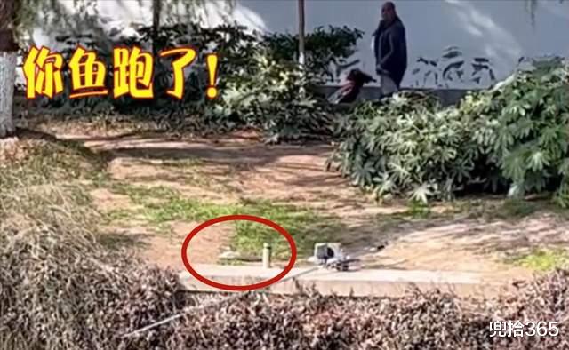 大爷|江苏大爷意外钓获大鱼，一转身它就紧急逃生，看清渔具后众人怒了