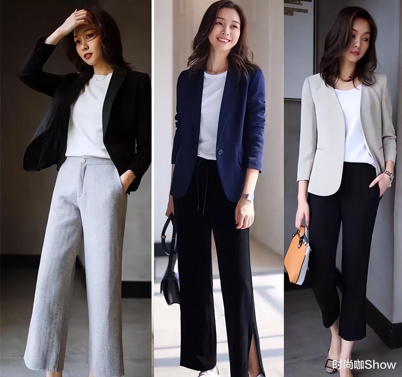 穿衣搭配|气质优雅的女人，春夏都会穿西装，这样搭干练又高级