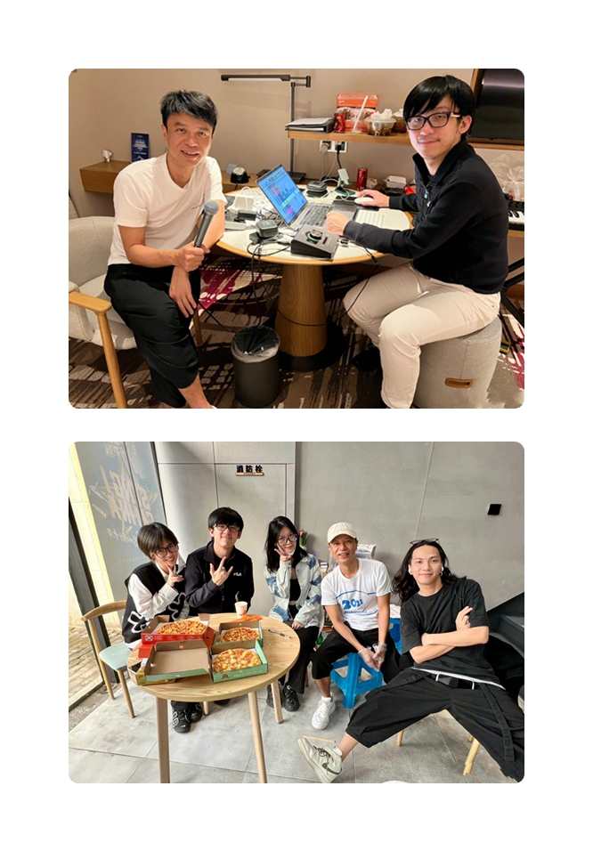 李克勤和好声音学员聚餐,54岁状态像小伙,与学员蝶长同框似兄弟