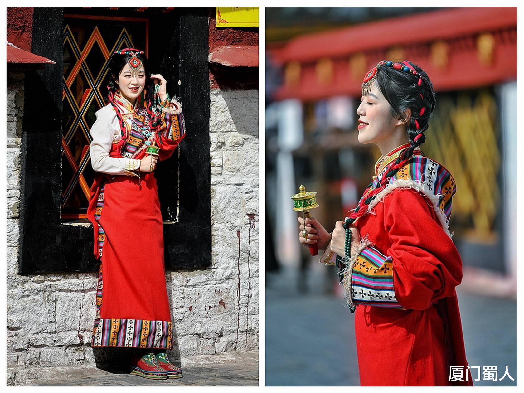 拉萨|拉萨街头美女如云，裹上藏服演绎最炫民族风