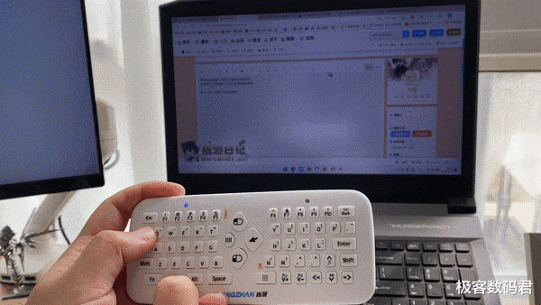 键盘|空中键鼠，巴掌大的键盘还能凌空操作，电视、电脑、投影仪都能用