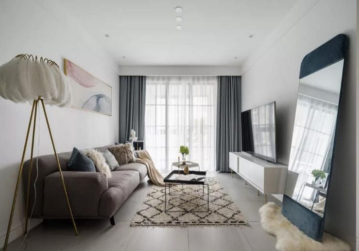 86平北欧风小户型设计,色彩的搭配妙极了