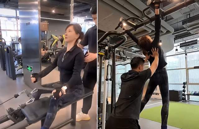 牛莉|49岁牛莉大街上热舞,穿紧身裤双腿又直又细,腰上一根链子上万元