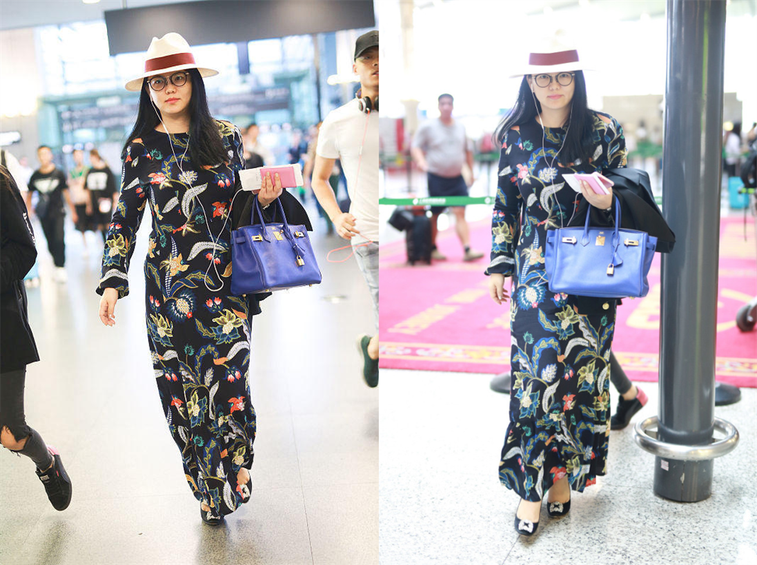 李湘|李湘从不刻意隐藏自己的身材，虽然看着有些胖但不丑，穿花裙好美