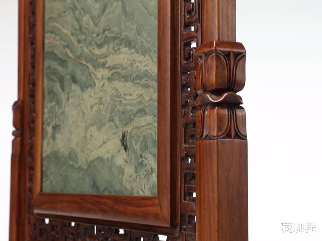 99版人民币|抱鼓不稀罕，黄花梨抱球墩插屏绝无仅有