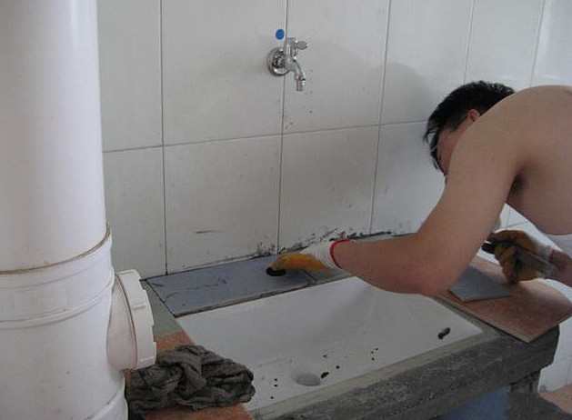 老公砖砌洗手池，成本不过100块，朋友看见都想拜师了！