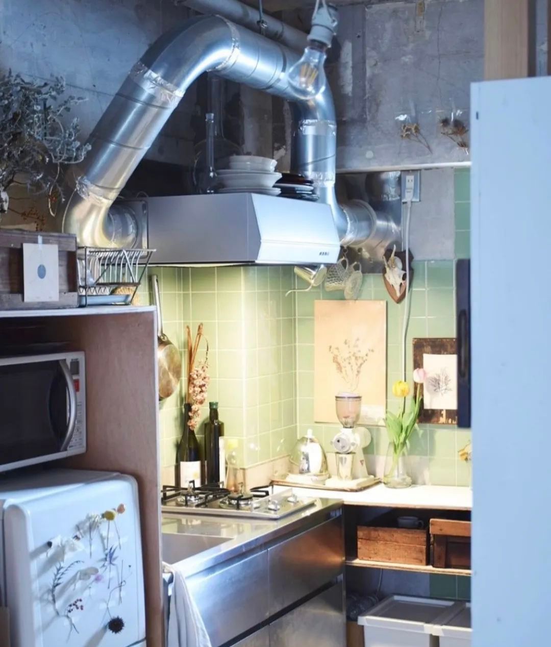 日本小夫妻37㎡独特婚房,粗狂中带着精致,用心生活每一天!