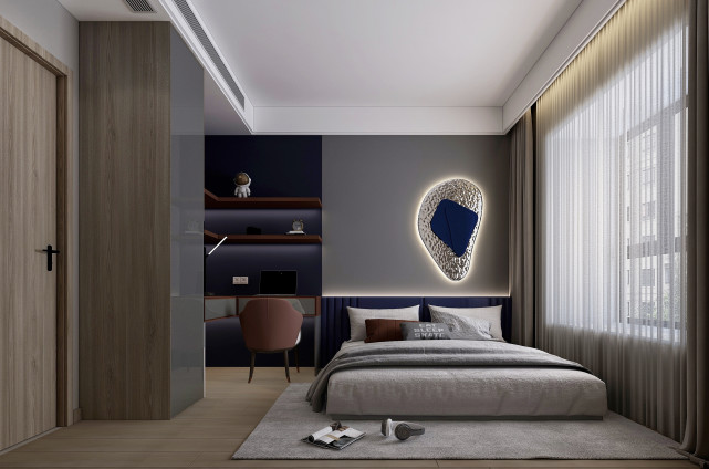 97㎡现代风,以时尚打造空间,以新颖突出特点