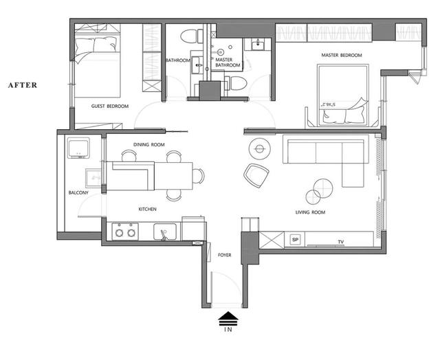 80后夫妻买下66㎡老房,装修那叫一个简约大气,太有品味了