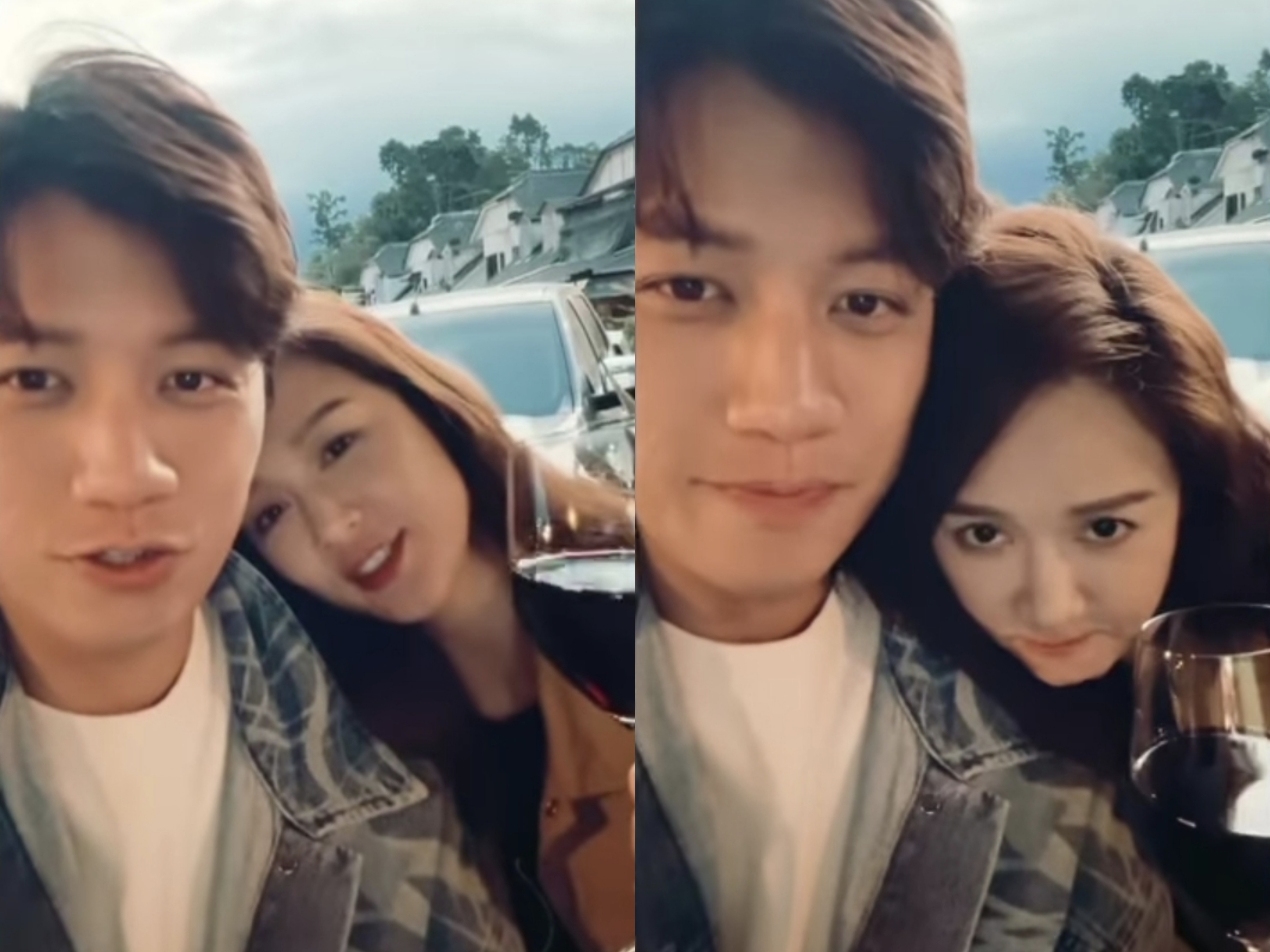 陈乔恩|43岁陈乔恩晒度假照，依偎着丈夫撒娇，二人喝酒怡情仍不着急备孕