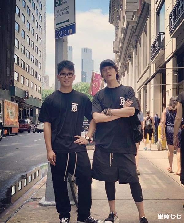 麦当娜|陈坤儿子19岁生日，剃寸头戴耳钉打扮成爸爸模样，五官终于像陈坤