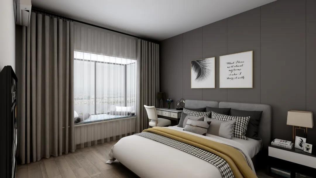 120平新中式四居室温馨简单,费心思最多的就是收纳区域的设计