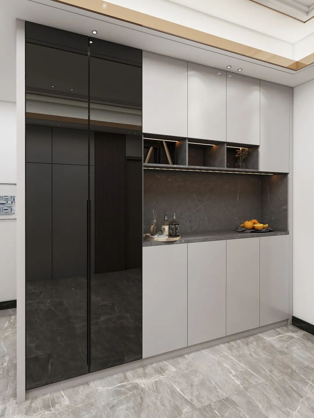 案例分享 | 133㎡现代风格,展现时尚简约美学