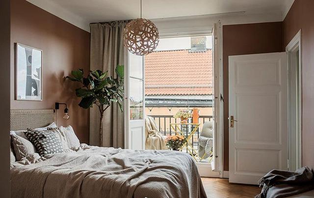 87平怀旧公寓,橄榄绿与赤陶色墙面,复古六角砖,感受慵懒的气息