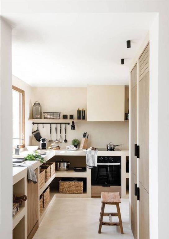 厨房1个柜子都不要,砖砌壁龛多出几平米的收纳空间,中看不中用