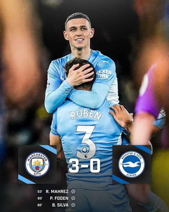 英超|英超-马赫雷斯传射福登B席破门 曼城3-0重返榜首