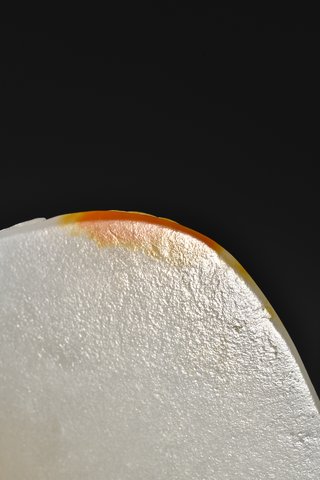 和田玉籽料|和田玉籽料鸳鸯戏水文房笔添