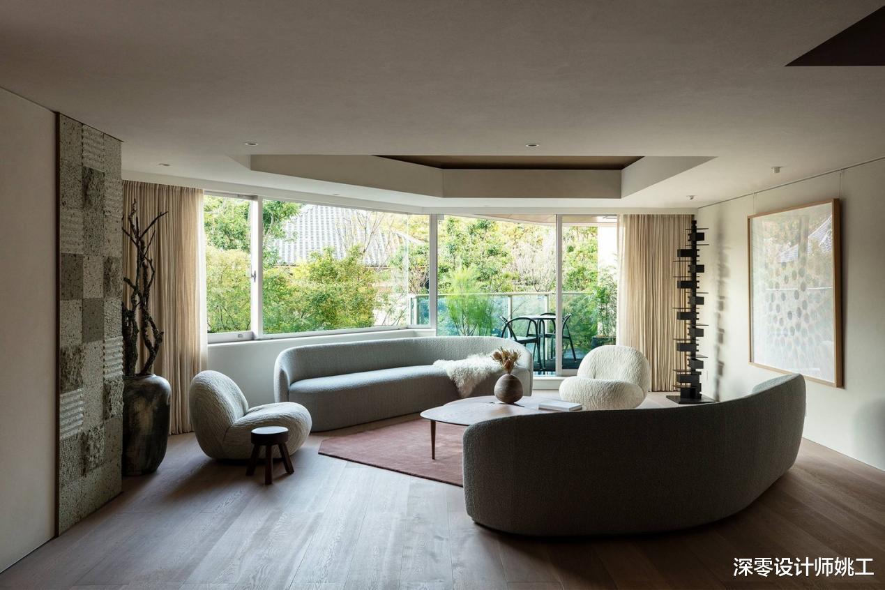 日本164㎡现代风太有个性!高级灰搭配米白色,这才是真正的豪宅
