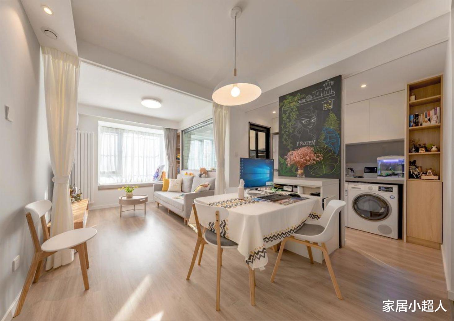 上海80后文艺女青年的北欧一居室,15万重获50㎡空间的浪漫,真是