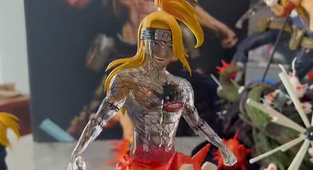 手办|迪达拉透明自爆手办,看到发光的身体,知道万蛇是怎么死的了