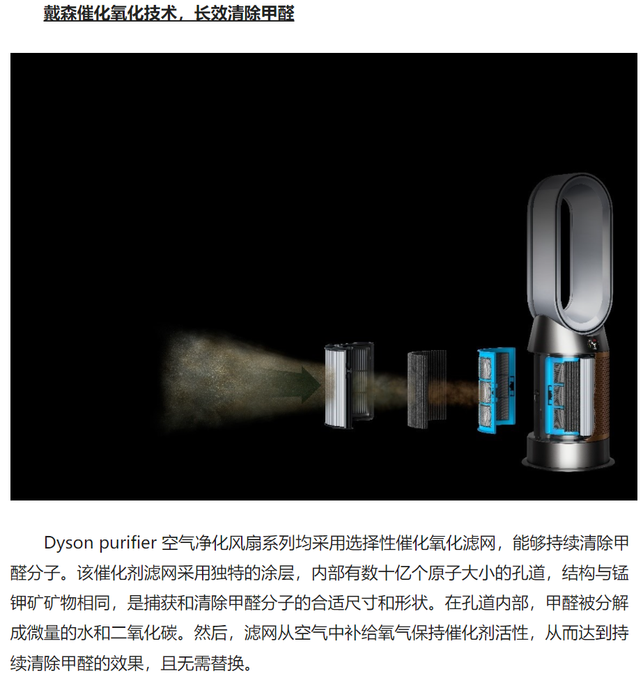 戴森空气净化风扇持久监测并长效清除甲醛 守护家装季室内空气健康