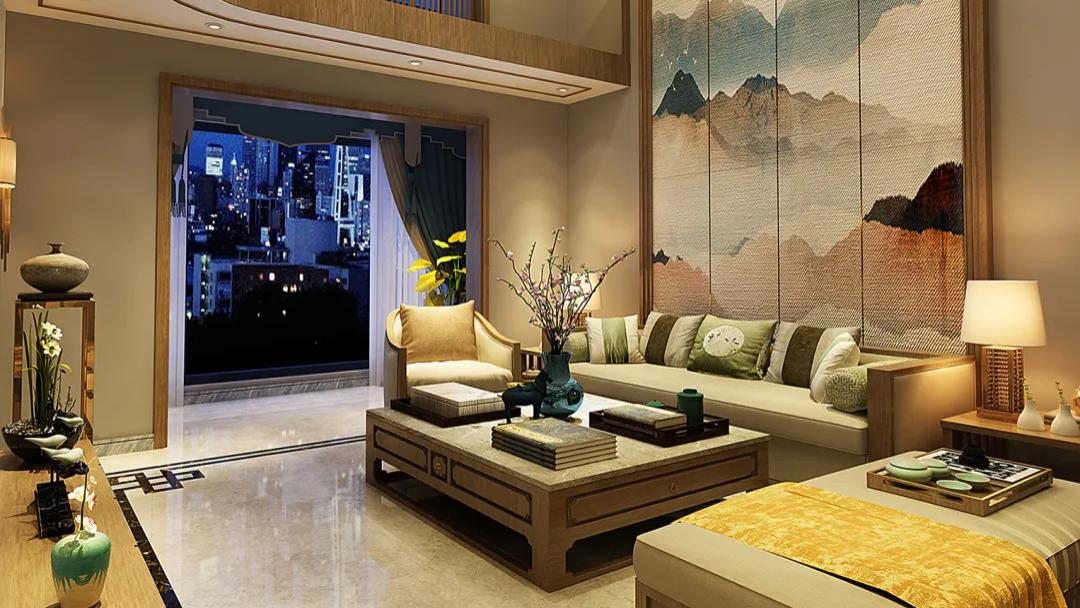 【鲁班装饰】渔阳星浦200㎡新中式风格，诗意生活