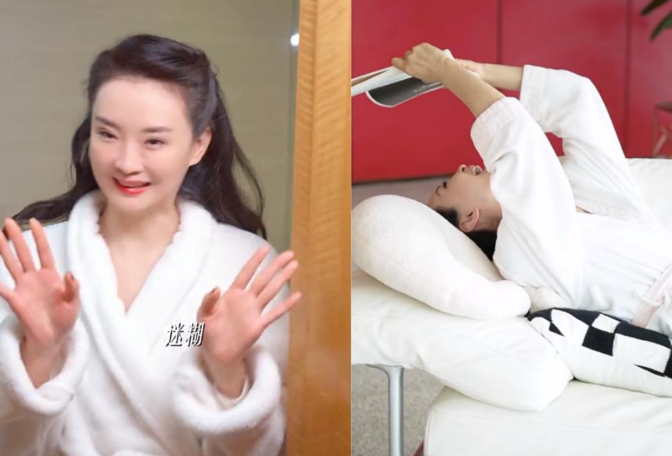 王艳|“晴格格”王艳跳舞庆生!穿浴袍素颜出镜不服老,豪宅没卖仍居住