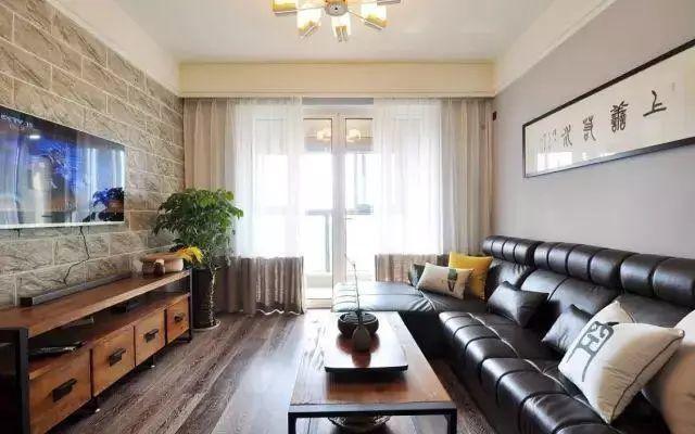 用文化砖当背景墙，可以打造出一种年轻独特的现代艺术质感