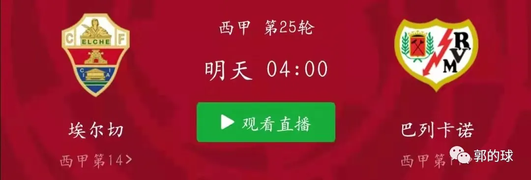 巴列卡诺|西甲对决——艾尔切vs巴列卡诺