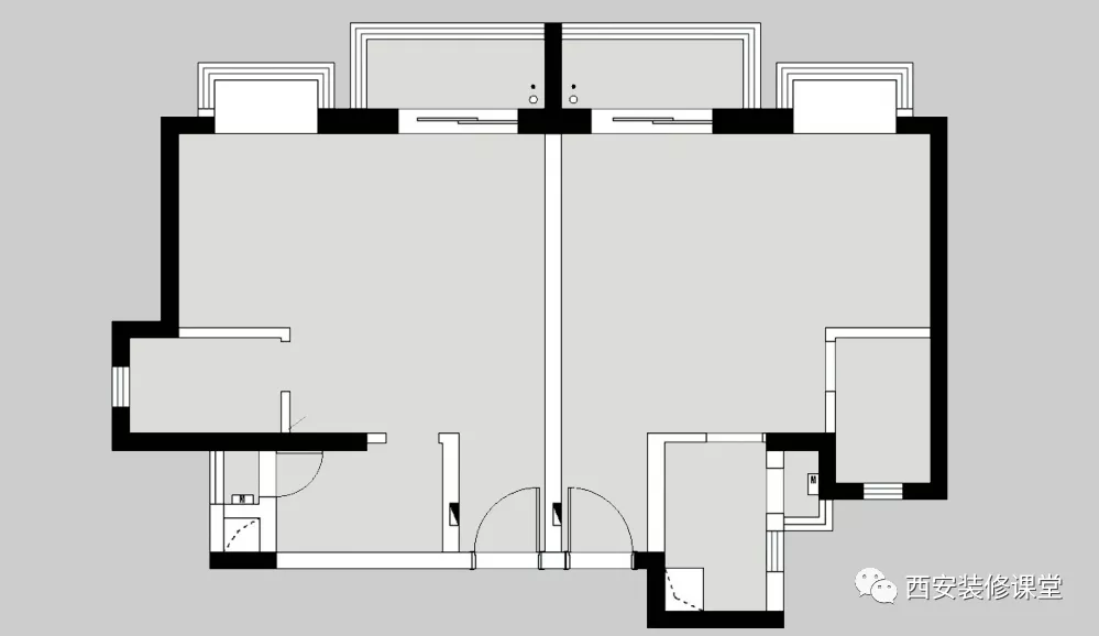 两套小公寓打通成一套，打造95㎡现代婚房