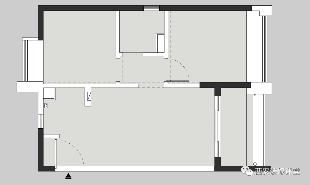 80㎡两室极简，一个人住简单装