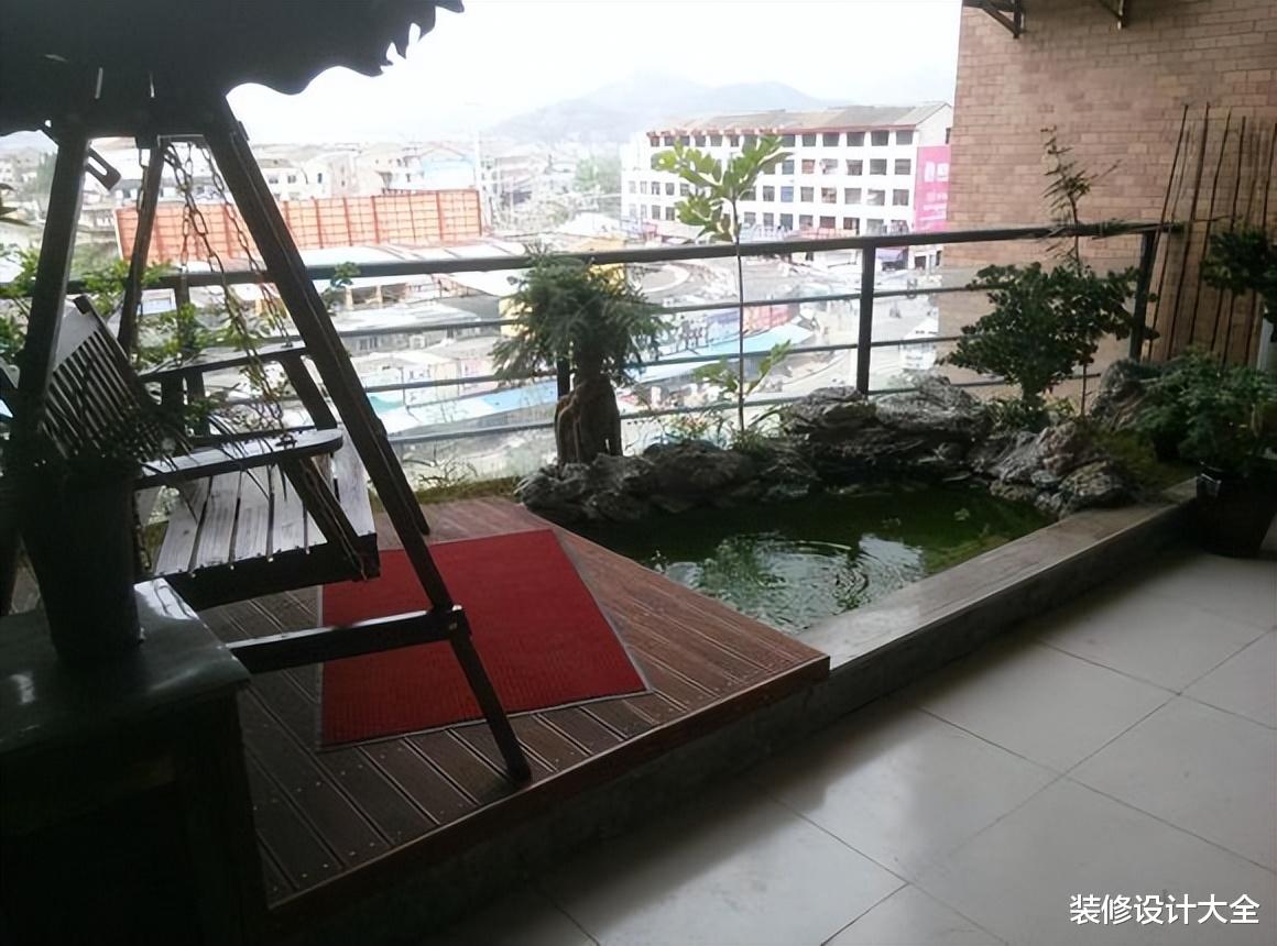 谁说阳台上不可以做鱼池,我做好后物业都赞我有创意,个个都学!