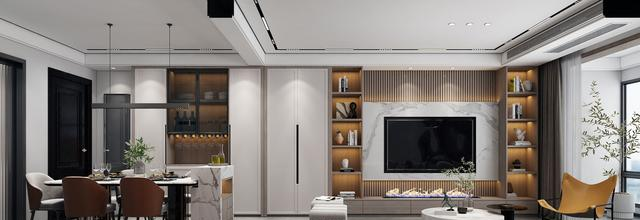 客厅餐厅一体如何设计看起来大气?