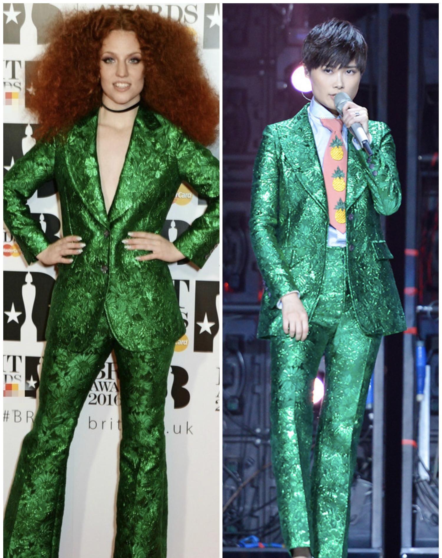 宋祖儿|宋祖儿穿乳胶衣裤腿塞不满，卡戴珊穿同款，要俩人帮忙才能塞进去