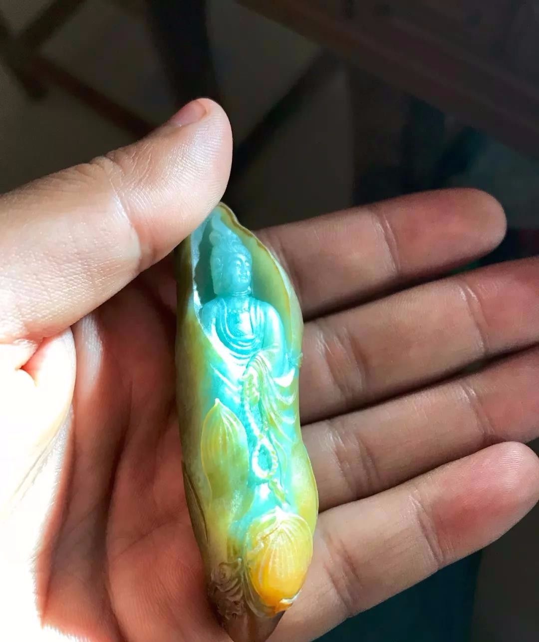 移动支付|早市1200淘的翡翠原石,做出收藏级作品,货主笑得合不拢嘴了