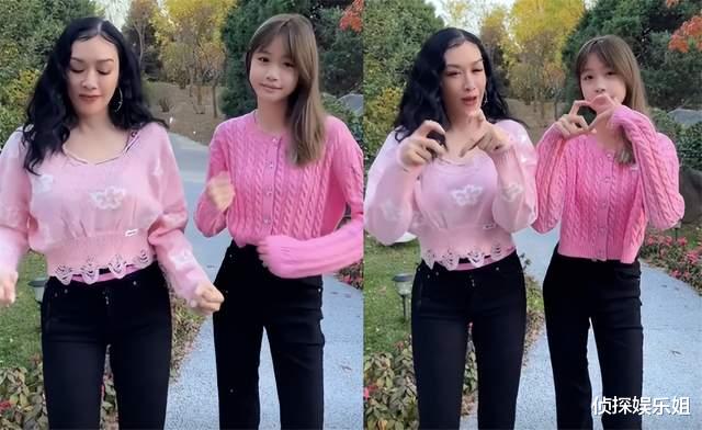 钟丽缇|钟丽缇与小女儿跳舞自称姐妹花，12岁考拉身高超妈妈，越大越漂亮