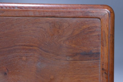 |清代:黄花梨木雕·文盘