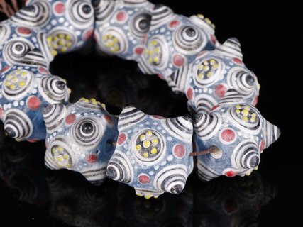 |旧藏【老琉璃 蜻蜓眼 手串】