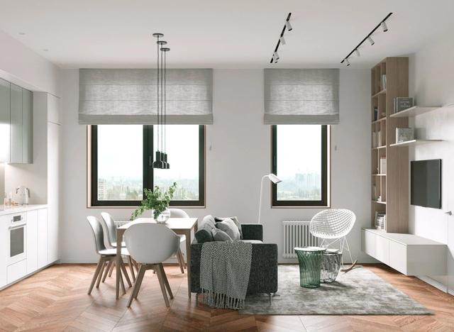 户型紧凑，客厅面积小？学她家64㎡这样设计，颜值高又通透！