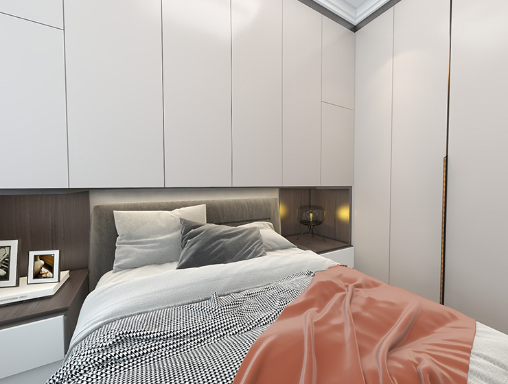 九颂大院现代简约装修,空间的高度使用,轻盈感油然而生。